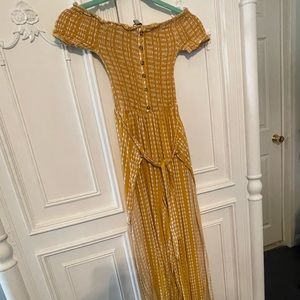 Used Yellow Romper, Size Small